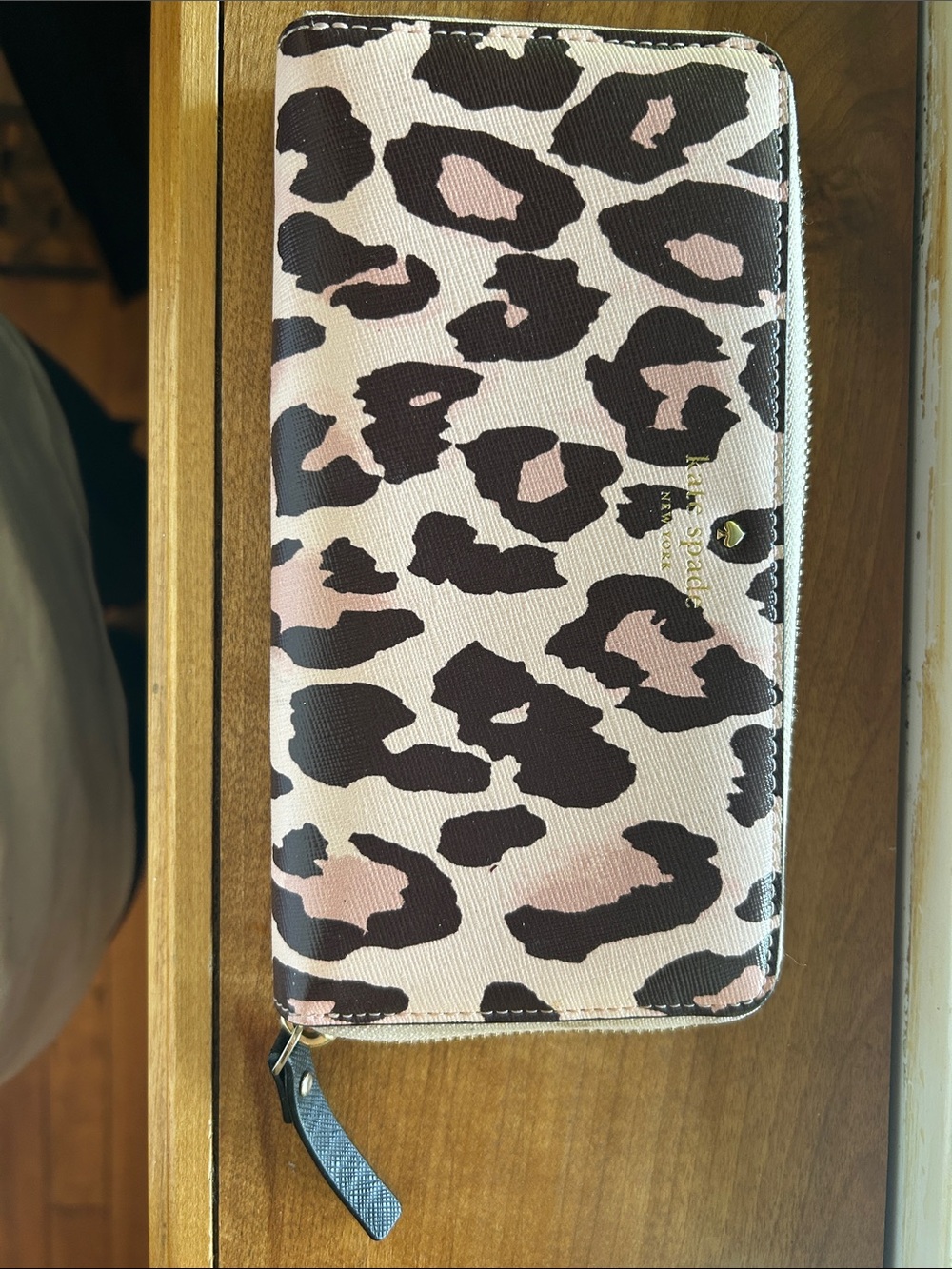 kate spade Pink and Black Leopard print Wallet